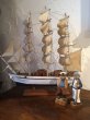 画像1: フランス　木製帆船　ブロカント (1)
