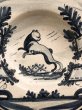 画像2: 藍絵　陶器皿　フランス　アンティーク　猫 (2)