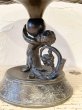 画像2: 1900s アール・ヌーヴォー ピューター製 プット装飾 リーフディッシュ アンティーク (2)