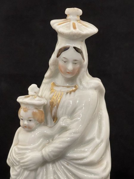 画像1: 聖母子像 陶器 フランス アンティーク (1)