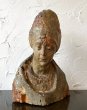 画像3: 18世紀 木彫 聖人 胸像 ／フランス 司教像 ミトラ (3)