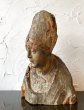 画像1: 18世紀 木彫 聖人 胸像 ／フランス 司教像 ミトラ (1)