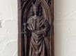 画像4: アレクサンドリアの聖カタリナ ゴシック 魔物装飾 木彫 パネル 15世紀 フランス ／ 15th Century French Gothic Carved Oak Panel St. Catherine of Alexandria (4)