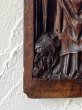 画像6: アレクサンドリアの聖カタリナ ゴシック 魔物装飾 木彫 パネル 15世紀 フランス ／ 15th Century French Gothic Carved Oak Panel St. Catherine of Alexandria (6)