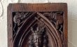 画像3: アレクサンドリアの聖カタリナ ゴシック 魔物装飾 木彫 パネル 15世紀 フランス ／ 15th Century French Gothic Carved Oak Panel St. Catherine of Alexandria (3)