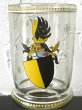 画像6: 19世紀 貴族の紋章 騎士 ドイツ アンティークグラス エナメル彩色 (6)