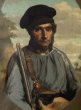 画像1: 《猟師の肖像》フランス アンティーク 1858年 油彩・キャンバス　 (1)
