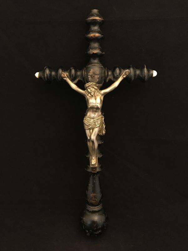 アンティーク　磔刑像　1880年代　19世紀　フランス　十字架　イエスキリスト
